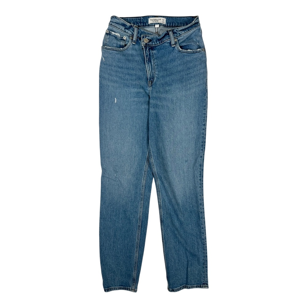 Abercrombie & Fitch 90s Straight Jeans Womens 27 Blue Ultra High Rise Denim